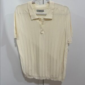 Mango Soft Cream Polo Shirt